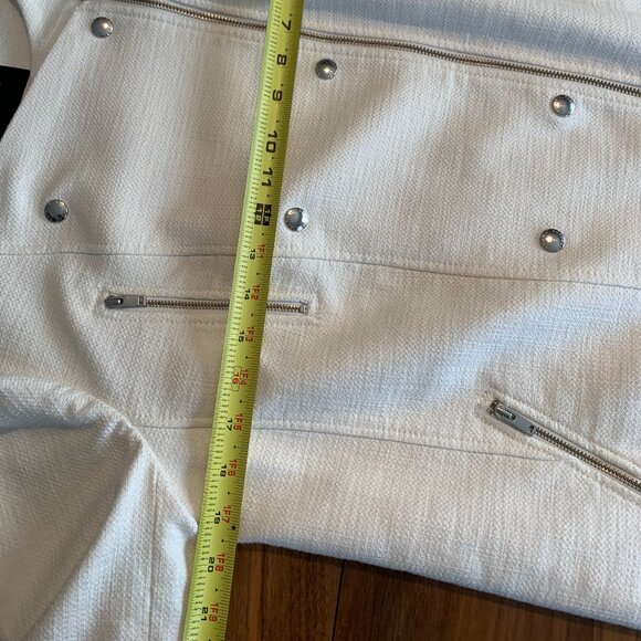 Banana Republic jacket, white, mid weight, adaptable look, sz 12, EUC, - Picture 9 of 16